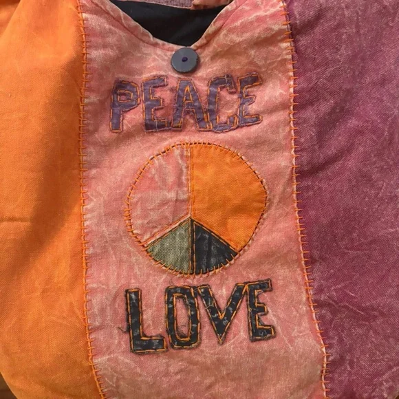 Boho hippie large slouchy shoulder bag tote hobo bag - Picture 2 of 6